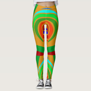 Legging Um único e fofo "Ratti_Creative_Arts" Le multicolo