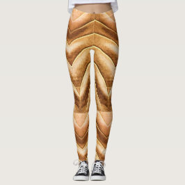 Legging Uma cor de madeira vibrante "Ratti_Creative_Arts"