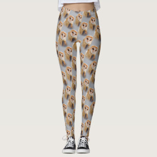 Legging Uma coruja de celeiro sereno e bonita