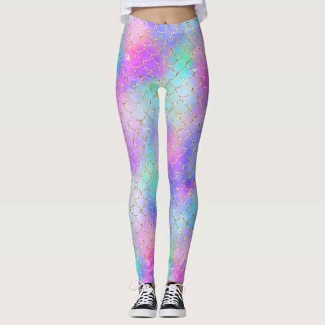 Legging Uma Galáxia de Sereia Série Design 10  (Frente)