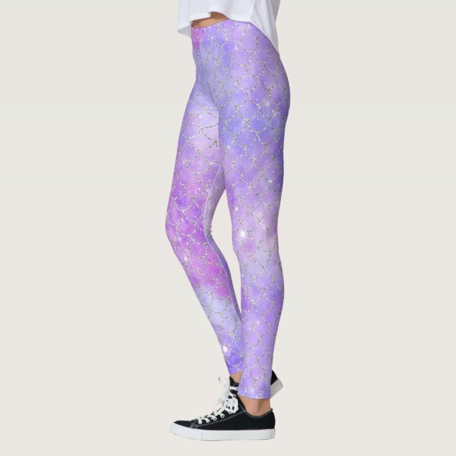 Legging Uma Galáxia de sereia Série Design 3 (Esquerda)
