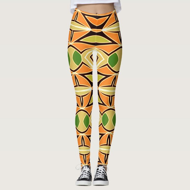 Legging Uma imagem colorida "Ratti_Creative_Arts" (Frente)