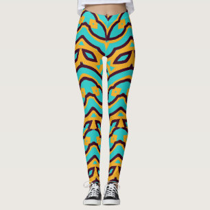 Legging Uma moderna estampa de tecido seamless multicolori