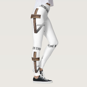 Legging Uma Nação Sob Deus Com Cruz
