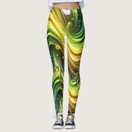 Legging Uma onda de choque uma vibe dinâmica e futurista