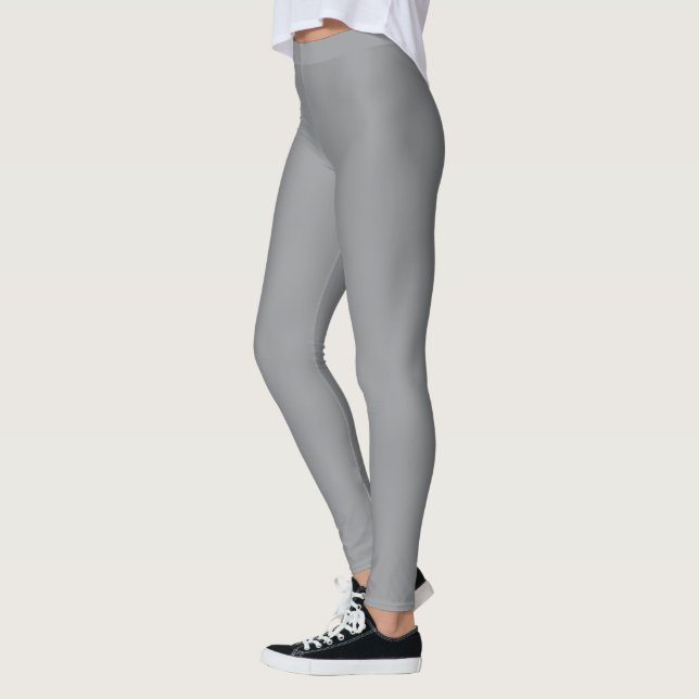 Legging Uma textura de tecido cinza claro liso (Esquerda)