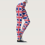 Legging União Jack/Leggings de bandeira britânica<br><div class="desc">Leggings com pavilhão do Reino Unido da Grã-Bretanha Excelente e da Irlanda Norte (Union Jack)</div>
