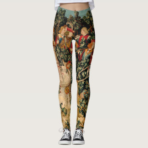 Legging Unicorn Tapestries Encontrou Legenda Mítica