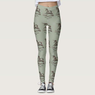 Legging unicórnio executando desenho mágico