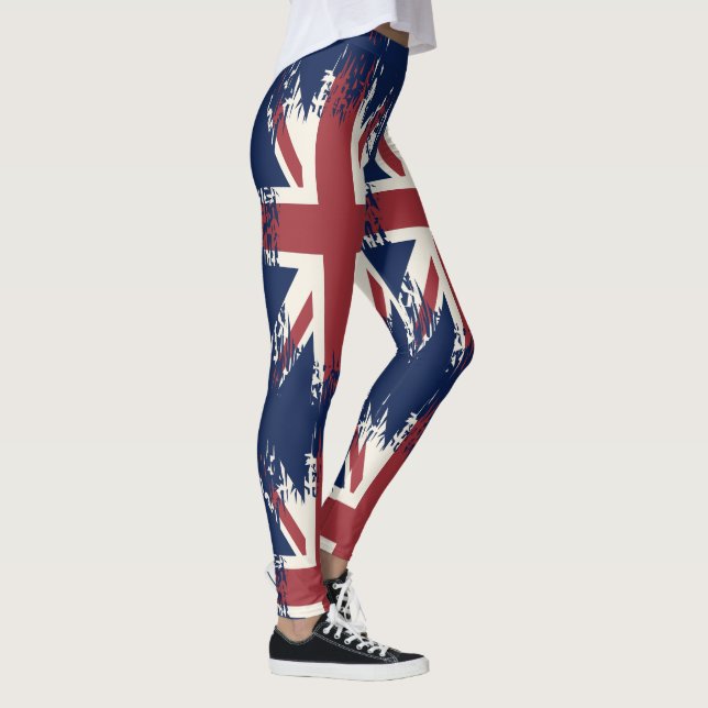 Legging Union Jack (bandeira do Reino Unido), estilo grung (Direita)