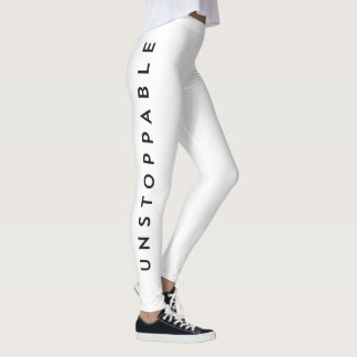 Legging Unstoppable NYC Girl Motivational Typography