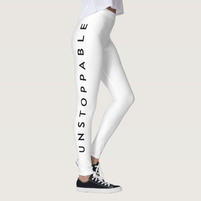 Legging Unstoppable NYC Girl Motivational Typography (Direita)
