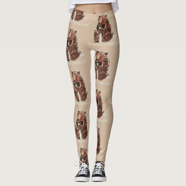 Legging Urso Contempla Hibernação (Frente)