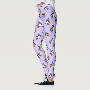 Legging Urso de Chá e Panda de Bolhas