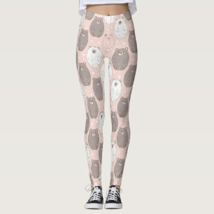Legging Urso Fofo - Suave Floresta em Pastel (2)