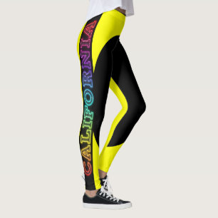 Legging Urso Grizzly da República da Califórnia e Estrela