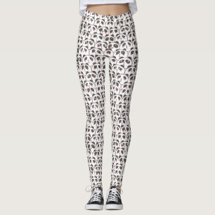 Legging Urso Panda Divertido Doodle