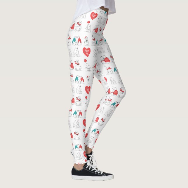 Legging Ursos Polares Abraços (Direita)