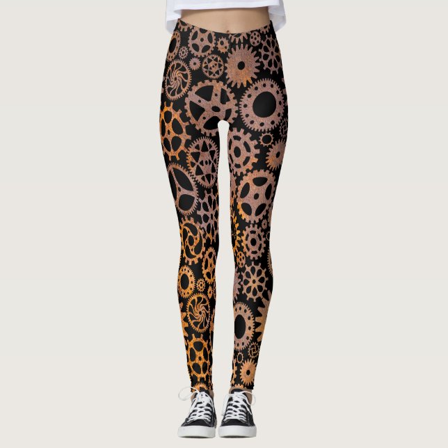Legging Ursos Rusty Steampunk (Frente)