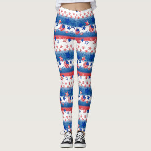 Legging USA Stars & Strips American Flag Light & Firework