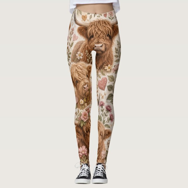 Legging vacas das Terras Altas (Frente)