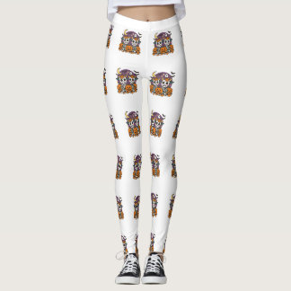 Legging Vacas de Esqueleto Assustadoramente Fofas com Abób