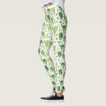 Legging Vai o verde! Verde frondoso! Vegetarianos felizes<br><div class="desc">Caneleiras do divertimento para amantes do vegetariano</div>