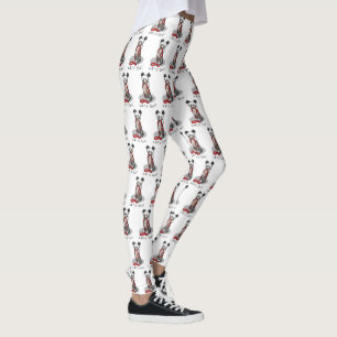 Legging Vamos! Cachorro Crestado Chinês (hl blk wh 1)