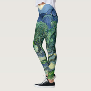 Legging Van Gogh As Oliveiras Pintura Paisagem