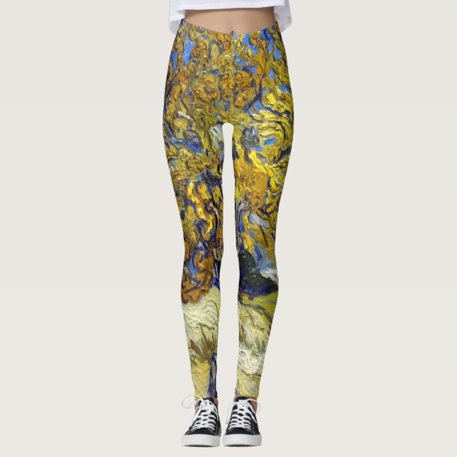 Legging Van Gogh Mulberry Tree Masterpart Art (Frente)