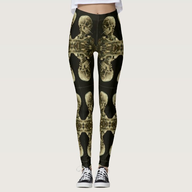Legging van gogh Skull (Frente)