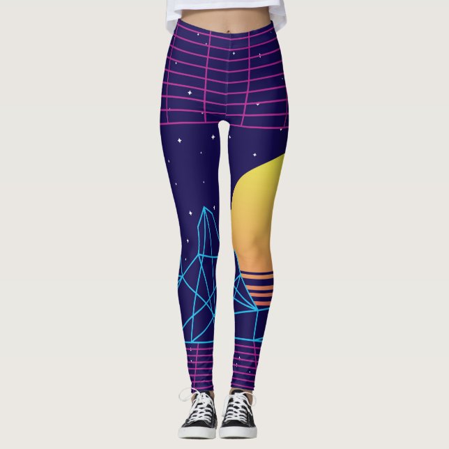 Legging Vaporwave Sunset (Frente)