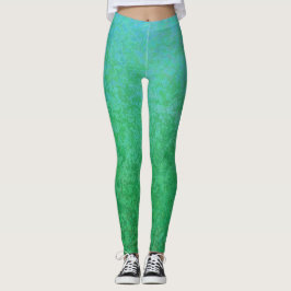 Legging Variações Verdes legal com Gradiente