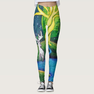Legging Veado branco, árvore de vida