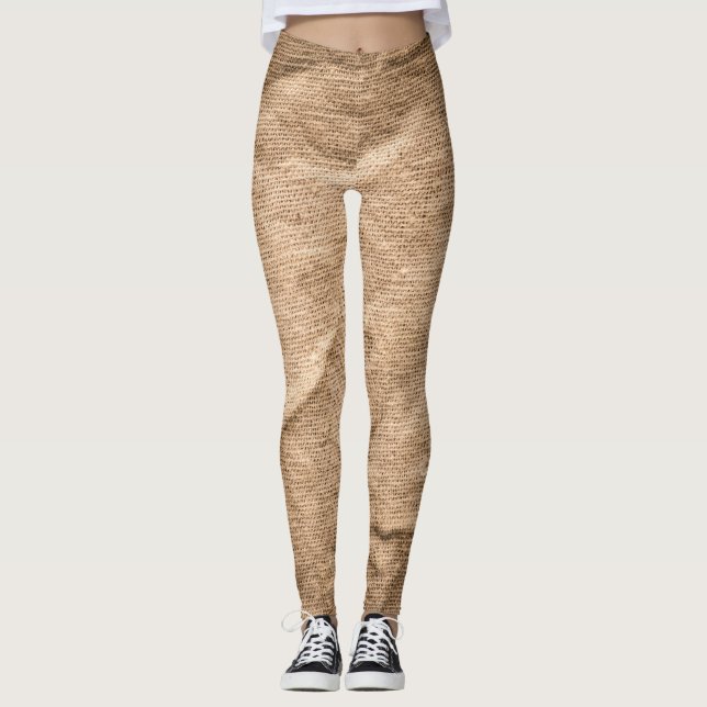 Legging Velho pano marrom: fundo texturizado. (Frente)