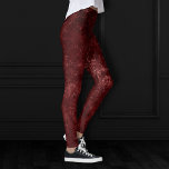 Legging Velvety Henna Damask | Grunge vermelhos<br><div class="desc">Grunge dos anos 90, todo crescido! O fino e dramático enigma barroco veludo e veludo, inspirado no gótico, enigmático, em paleta rica e profunda cria uma vintagem opulenta que esmagou a textura de veludo. Da luxuosa e sofisticada coleção de "Moody Jewel Tones", esta novidade moderna e moderna mídia mista unisex...</div>