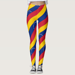 Legging Venezuelano da bandeira de Venezuela patriótico