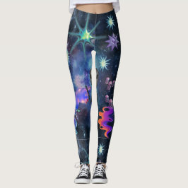 Legging Vento de Verão da galáxia de Mikitiez aquarius
