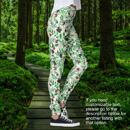 Legging Verão - Joaninhas, Borboletas Folhas - SEM TEXTO