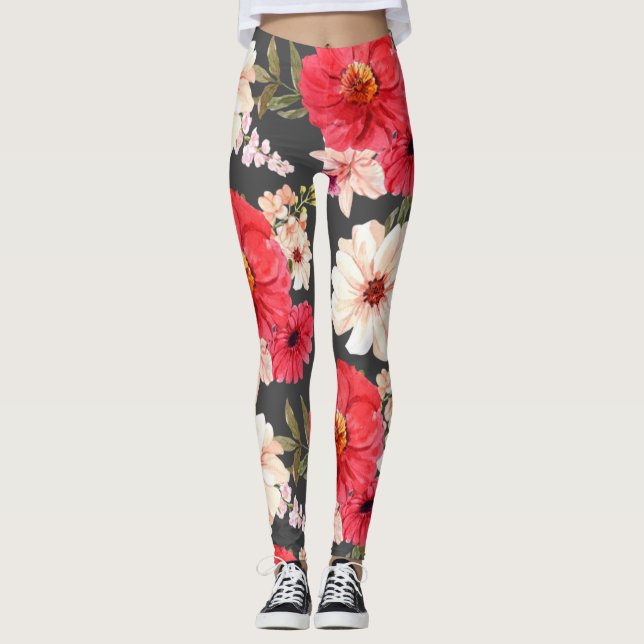 Legging Verão Natural Foral E Sem Glamor (Frente)