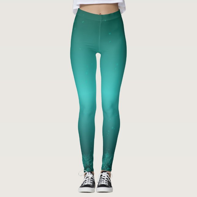 Legging Verde Bosque Degradado - Diseño Zen con Detalles  (Frente)