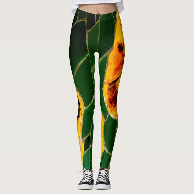Legging Verde e Amarelo (Frente)