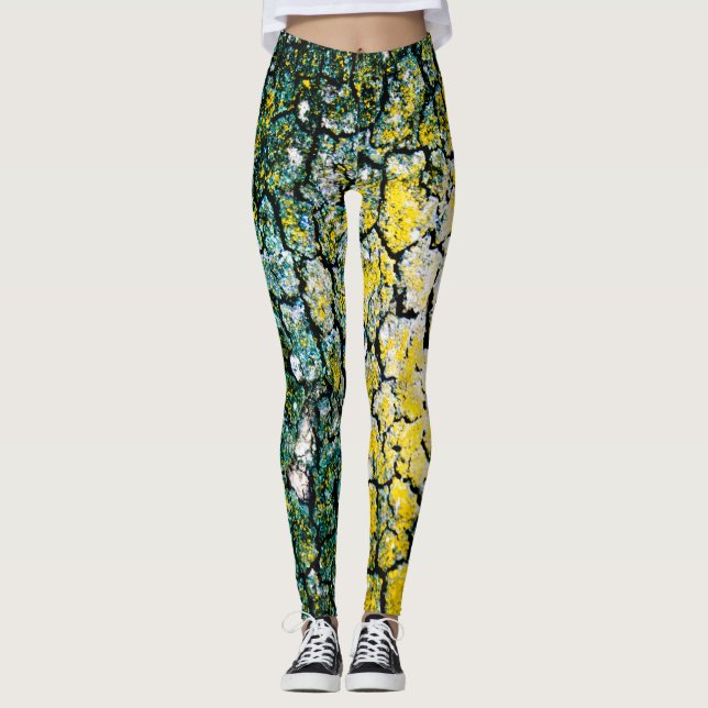 Legging Verde e amarelo (Frente)