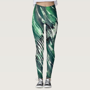 Legging Verde Escuro a Verde Claro