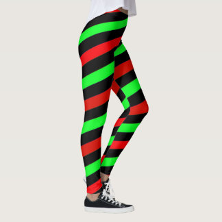 Legging Verde limão - Preto e Vermelho