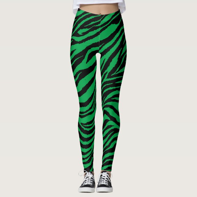 LEGGING VERDE MÉDIO DA LISTRA (Frente)