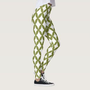 Legging Verde Oleícola Espacial Positivo e Negativo