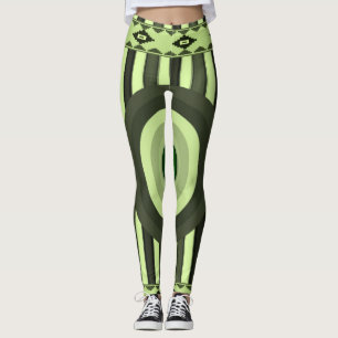legging verde preto feminino