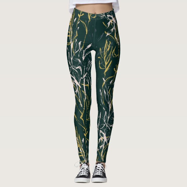 Legging verde selvagem (Frente)