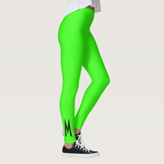 Legging Verde Simples e Moderno Neon Fluorescente (Direita)